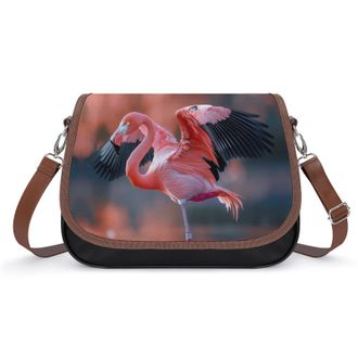 Generic Flamingo in Water Fashion Womens Crossbody Bags Novelty Handbag Shoulder Bag Purse