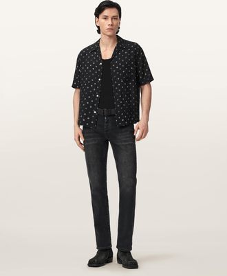 AllSaints Upton Short Sleeve Boxy Shirt