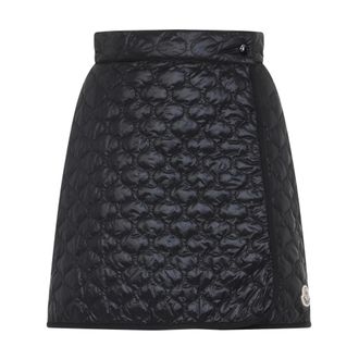 Moncler Short Skirts, female, Black, 2XS, Stylish Skirt for Women