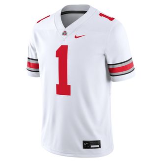 Nike Ohio State Buckeyes Nike Mens Dri-FIT College Game Jersey in White | NC2F08AYOH-MVV
