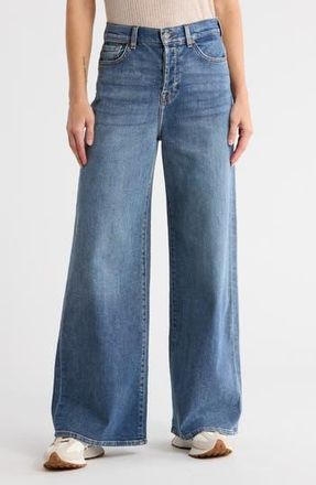 7 For All Mankind Zoey High Waist Wide Leg Jeans in Lorton at Nordstrom Rack, Size 29