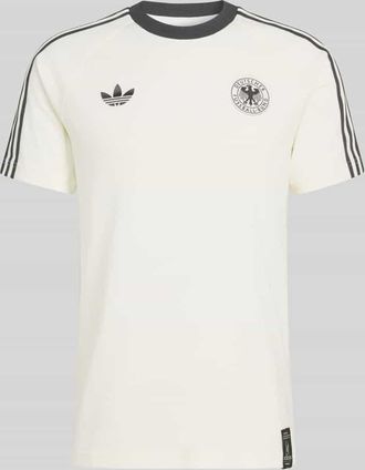 adidas Originals Regular Fit T-Shirt aus Baumwoll-Mix mit DFB-Applikation in Offwhite, Gr&ouml;&szlig;e XXL