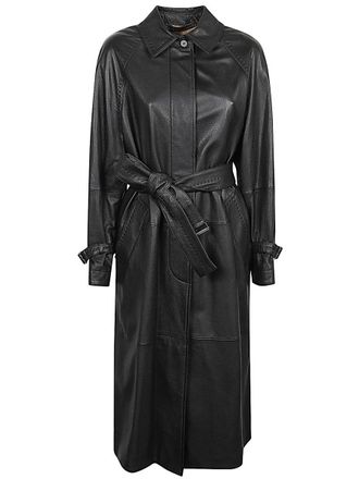 Max Mara Leather Trench Coat
