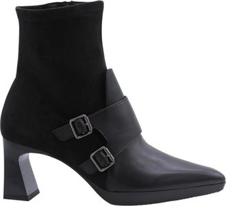 Hispanitas Alford Enkellaarsjes - Dames - Laarzen met Hak - Zwart - 40 EU - Schoenen