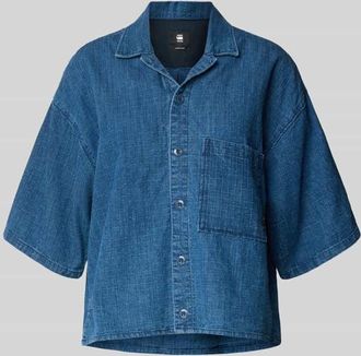 G-Star Relaxed Fit Jeansbluse mit Brusttasche in Jeansblau, Größe XS