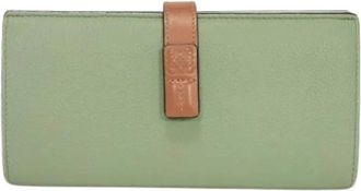 Loewe Pre-owned Long Wallet (Bi-fold) - Dames - Vintage Accessoires - Groen - ONE Size - Vintage
