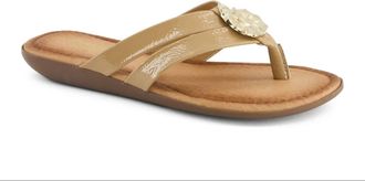 Andrea Womens Slip-On Sandal In Beige