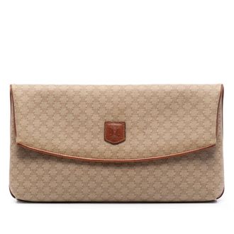 Celine Pre-owned Celine Macadam Coated Canvas Clutch Ladies KMNWW6N7SHPNH4OK