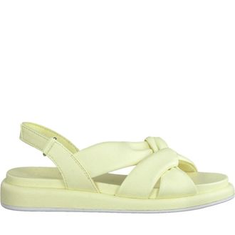 Marco Tozzi yellow casual open sandals
