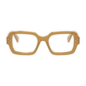 Celine Square Full Rim Eyeglasses - Brown