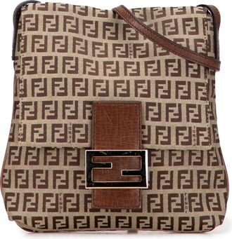 Fendi Baguette Handtas met Kenmerkend Motief