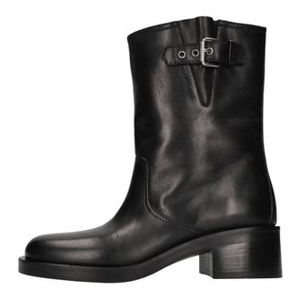 Strategia Schoenen, Dames, Zwart, 37 EU, Leer, Joy Enkellaarsjes