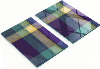 OEM Taglieri Da Cucina In Vetro Temperato Con Texture A Rete Grafica 2x40x52 Cm