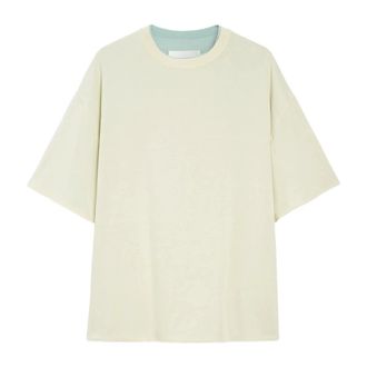 Jil Sander Cotton Reversible T-Shirt - male - Jil Sander - T-Shirts - Yellow - 2XL - Tops