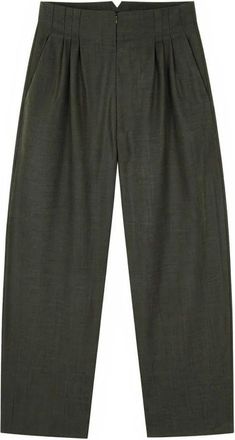 Cortana Tapered Broeken - Dames - Broeken - Groen - L - Wol - Broeken
