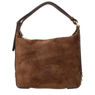 Tod's Tods Handtassen Dameszeem Bruin en Wit