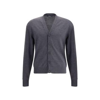 Jacquemus Gray Merino Wool Mens Cardigan