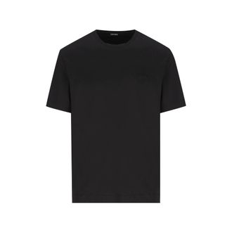 Ermenegildo Zegna Logo-embroidered T-shirt