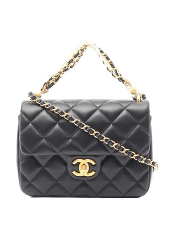 Chanel matelasse shoulder bag - women - Lambskin - One Size - Black