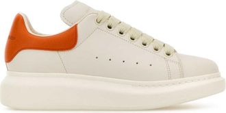 Alexander McQueen White Leather Sneakers