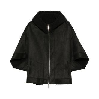 Betta Corradi Cappa con cappuccio e zip - - Jackets - Donna - Nero - M