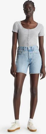 Levi's 501 Mid Thigh Shorts - Womens - 23 - Blue