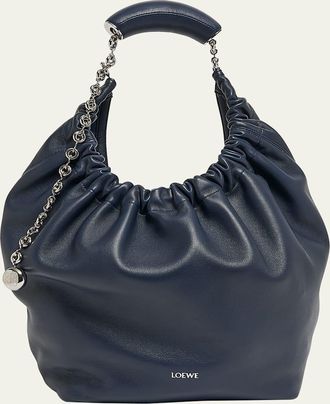Loewe Squeeze Medium Shoulder Bag in Napa Leather