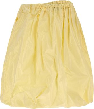 Prada Silk Taffeta Skirt - Yellow