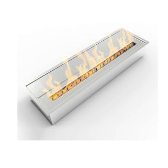 Dmora Quemador Sardi, Hornillo, Elemento Calefactor, Incinerador, Made In Italy, 18x61 H10 Cm, Plata - Dmora