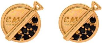 Girls Crew Premium Caviar Stud Earrings in Gold at Nordstrom