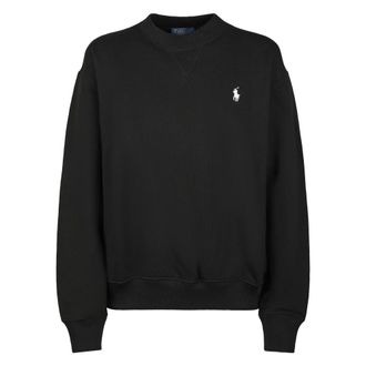 Polo Ralph Lauren Sweatshirts, female, Black, Size: XS Crew-neck Sweatshirt