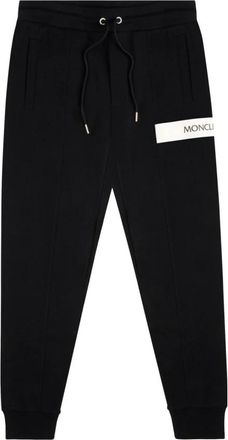 Moncler Sweatpants, male, Black, XL, Cuffed Jersey Joggers