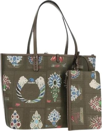 Bulgari Pre-owned Tote Bag - Dames - Vintage Shopper - Grijs - ONE Size - Leer - Vintage