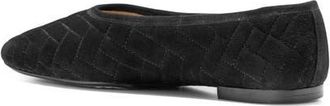 Cole Haan Jasleen Quilted Ballet Flat in Black Quilted Suede at Nordstrom, Size 9.5