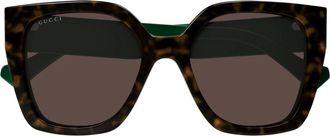Gucci Sunglasses, unisex, Brown, Size: 55 MM Gg1300S Sunglasses