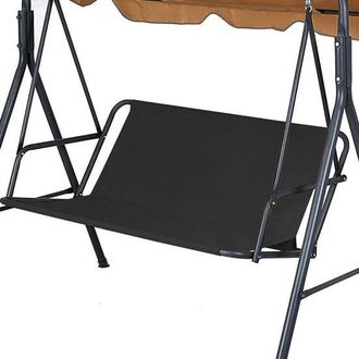 OEM Toldo Para Columpio - Tejido Oxford 600d - Impermeable - Funda De Repuesto Resistente A Los Rayos Uv Y A La Lluvia - Negro - 138 X 50 X 50 Cm