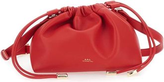 A.P.C. Ninon Mini Bag - Dames - Schoudertassen - Rood - ONE Size - Leer - Tassen
