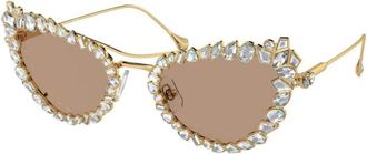 Swarovski Dames, Accessoires, Geel, Maat: 56 MM