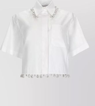 Sportmax cotton boxy-fit shirt
