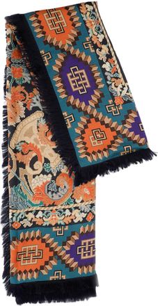 Pierre-Louis Mascia Multicolour Pattern Scarf With Hues