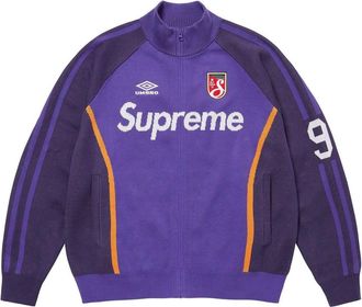 SUPREME x Umbro Zip Up Sweater Purple SS25SK12-PURPLE