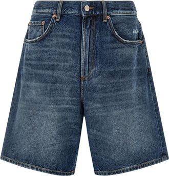 Department Five Blue Cotton Bermuda Mens Shorts
