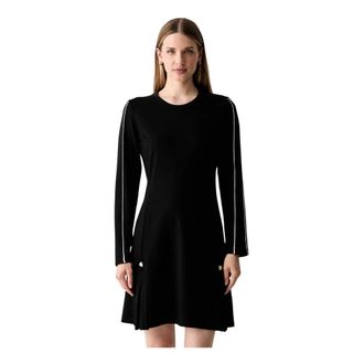 Liu Jo Kleedjes, Dames, Zwart, XS, A-lijn Mini Jurk
