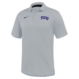 Nike TCU Tour Nike Mens Dri-FIT College Polo in Grey | IV9765-077