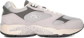 Dune London Lacoste Mens Storm 96 - Chunky Lace Up Trainers - Grey Leather - Size UK 11