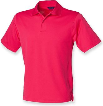 Henbury Coolplus Polo Shirt : Color - Bright Pink : Size - S
