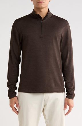 Reigning Champ Solotex Mesh Tiebreak Performance Polo in Coffee at Nordstrom Rack, Size X-Large