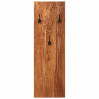 Berkfield Home Wall-mounted Coat Racks 2 pcs 36x3x110 cm Solid Acacia Wood in Brown | Size: 36 x 3 x 110 cm