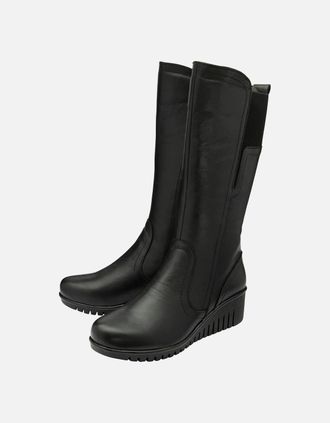Lotus Womens Fitzgerald Womens Calf Boots - Black - Size: 6
