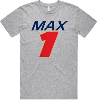 Sanfran Clothing Max 1 Top Formula Motorsport Racing Sports Car Gift Idea Unisex T-Shirt Tee Large/Light Grey